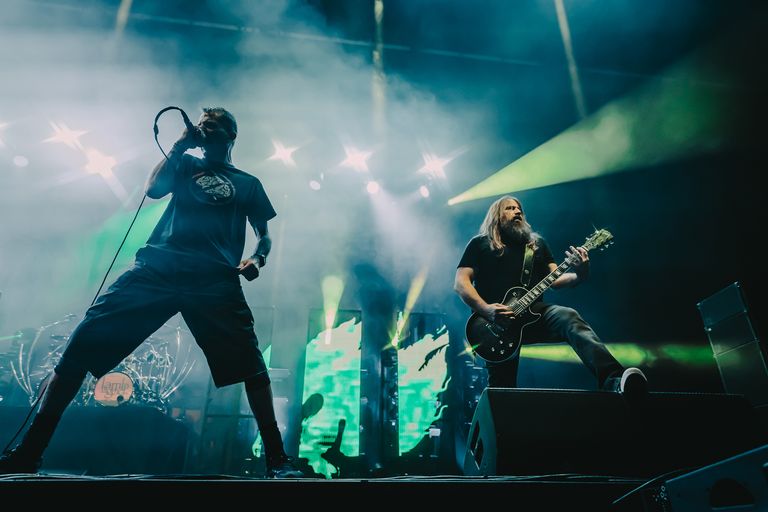 Lamb of God performing live at AEC Theatre in Adelaide